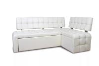 Кухонный угловой диван со спальным местом ПРАГА (борнео милк)