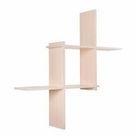 Полка навесная Кубик-3 (дуб беленый)