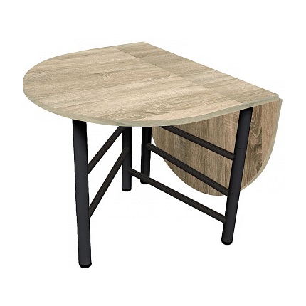 Стол-книжка Рим овальный (дуб сонома)