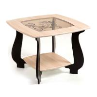 Стол журнальный СЖ-22 с рисунком Р3 (венге/дуб молочный)