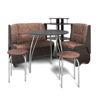 Кухонный уголок ЛОТОС (венге/ткань коньяк)