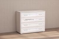 Комод Кэт-4 (бодега светлый/кайман белый)