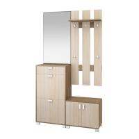 Прихожая ШК-9 вариант 4 (ясень шимо темный/ясень шимо светлый)