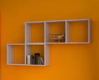 Полка навесная Бриз вариант 5 (ясень шимо светлый)