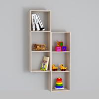 Полка навесная Бриз вариант 1 (ясень шимо светлый)