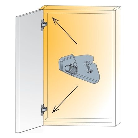 Демпфер мягкого закрывания двери Glissando CR