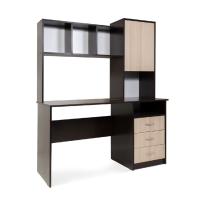 Стол компьютерный СК-9 Бител (венге/ясень шимо светлый)