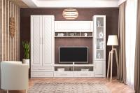 Стенка Аллегро-9 МДФ Ромб вариант 1 (гравировка, без карнизов)