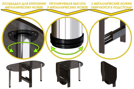 Стол-книжка СтК-12 (венге)
