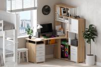 Стол компьютерный КС-15 (дуб сонома/белый)