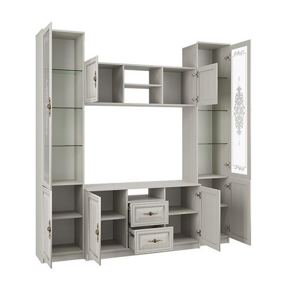 Стенка Габриэлла 06.87 (вудлайн кремовый/сандал белый)