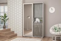 Прихожая Иннэс-4 (бетон светлый/камень темный)