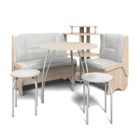 Кухонный уголок ЛОТОС (ясень шимо светлый/борнео милк)