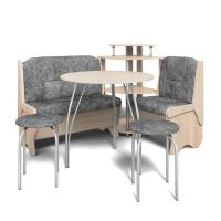 Кухонный уголок ЛОТОС (ясень шимо светлый/ткань графит)