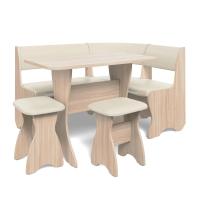 Кухонный уголок ТЮЛЬПАН (ясень шимо светлый/борнео крем)