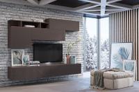 Стенка Саммит вариант 4 (анкор тёмный/графит софт)