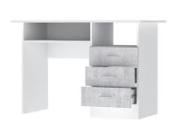 Стол письменный Бриз ЛДСП (белый/цемент светлый)