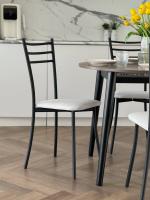 Стул Долорес (Хлоя) (чёрный/ткань светло-серый)