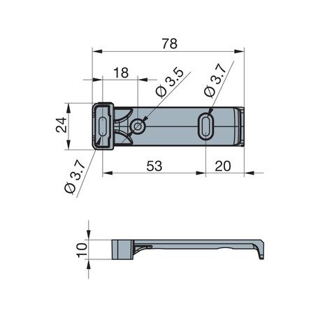 Доводчик для деревянных выдвижных ящиков Titusoft WD