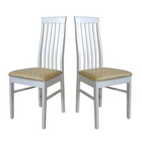 Стул С5 (белый №304/андрис бежевые соты)