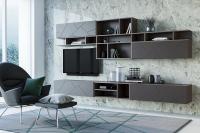 Стенка Саммит вариант 1 (анкор тёмный/графит софт)