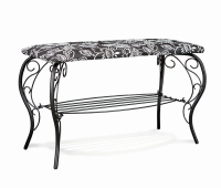 Банкетка с полкой для обуви Грация 685 ТР (черный/зарина)