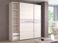 Шкаф-купе 2-х дверный Иннэс-5 Ф3 (бодега светлый/кайман белый)