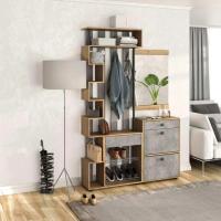 Прихожая МИНИ-ЛАЙТ вариант 2 (дуб крафт золотой/ателье светлое)