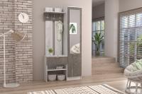 Прихожая Иннэс-3 (бетон светлый/камень темный)