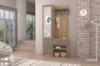 Прихожая Иннэс-3 (дуб крафт золотой/камень тёмный)