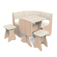 Кухонный уголок ТЮЛЬПАН МИНИ (ясень шимо светлый/борнео крем)