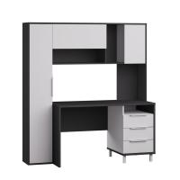 Стол компьютерный Комфорт 12.95 (тёмно-серый/белый премиум)