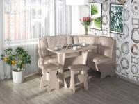 Кухонный уголок ОРХИДЕЯ (бодега светлый/ткань латте)