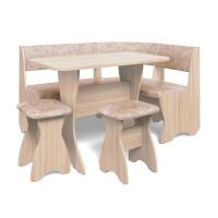 Кухонный уголок ТЮЛЬПАН (ясень шимо светлый/ткань латте)