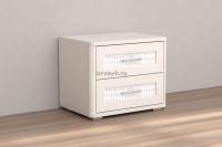 Тумба прикроватная Кэт-4 (бодега светлый/кайман белый)