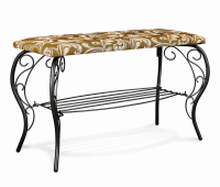 Банкетка с полкой для обуви Грация 685 ТР (черный/катерина)