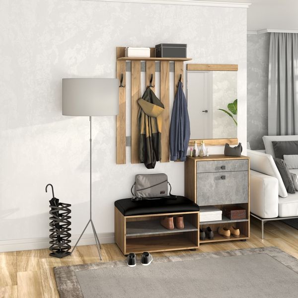 Зеркало навесное МИНИ-ЛАЙТ МЛ-6 (дуб крафт золотой)