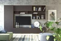 Стенка Саммит вариант 5 (анкор тёмный/графит софт)