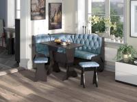 Кухонный уголок ОРХИДЕЯ-ЛЮКС (венге/ткань лагуна)