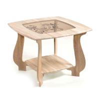 Стол журнальный СЖ-22 с рисунком Р3 (дуб сонома)