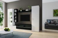 Стенка Лофт-20 (белая аляска/чёрный)