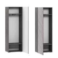 Шкаф 1-дверный Саммит НМ 011.18 Х (анкор тёмный/графит софт)