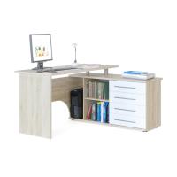 Стол компьютерный Сокол КСТ-109 (дуб сонома/белый)