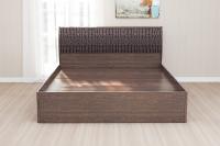 Кровать 1,4 Кэт-4 арт.001 с настилом (венге/кайман коричневый)