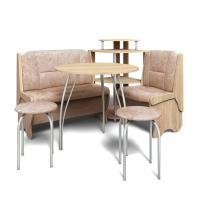 Кухонный уголок ЛОТОС (дуб сонома/ткань латте)