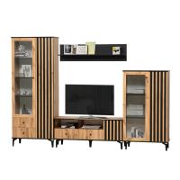 Стенка Либерти 1 (дуб вотан/чёрный)