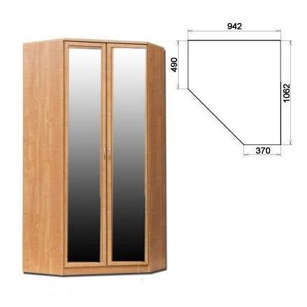 Шкаф угловой несимметричный Гарун 403