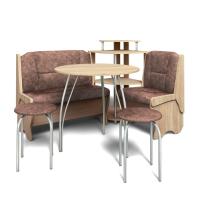 Кухонный уголок ЛОТОС (дуб сонома/ткань коньяк)