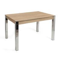 Стол обеденный МИЛАН-1 (хром/дуб сонома)