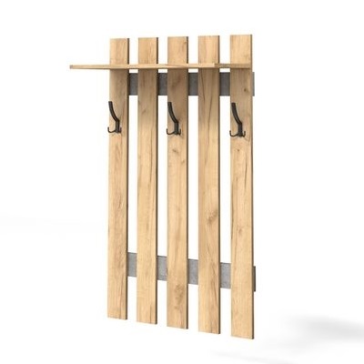 Прихожая МИНИ-ЛАЙТ вариант 5 (дуб крафт золотой/ателье светлое)